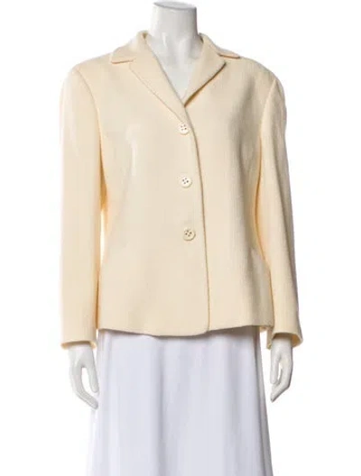 Pre-owned Agnona Wool Blazer In Yellow