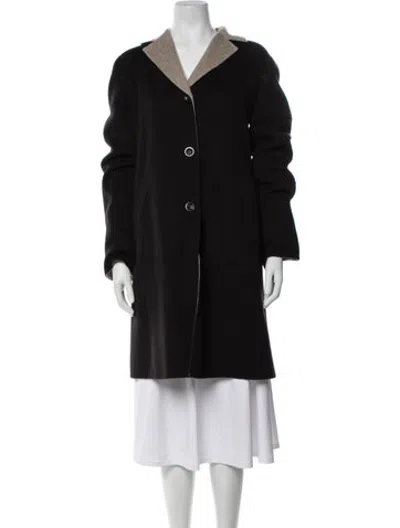 Pre-owned Agnona Wool Coat In Black