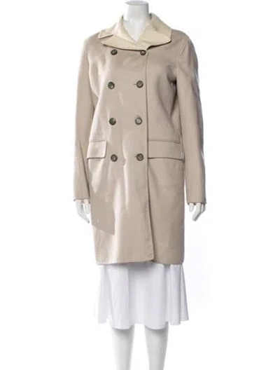 Pre-owned Agnona Wool Coat In Neutrals