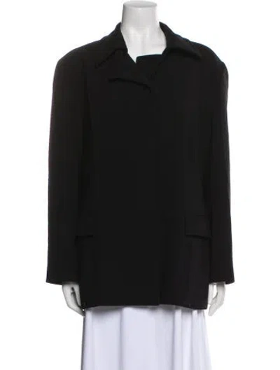 Pre-owned Agnona Wool Jacket In Black