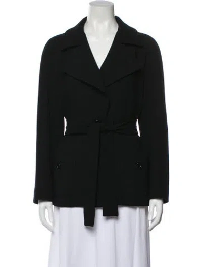 Pre-owned Agnona Wool Jacket In Black