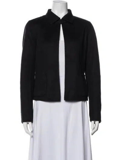 Pre-owned Agnona Wool Jacket In Black