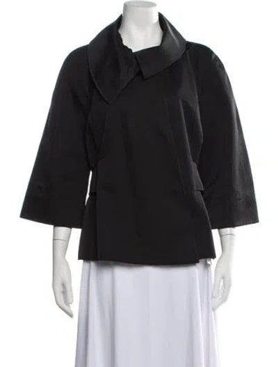 Pre-owned Agnona Wool Jacket In Black