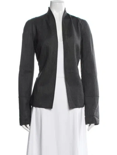 Pre-owned Agnona Wool Jacket In Grey