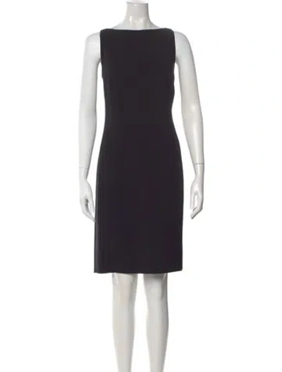 Pre-owned Agnona Wool Knee-length Dress In Black