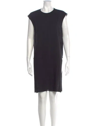 Pre-owned Agnona Wool Knee-length Dress In Black