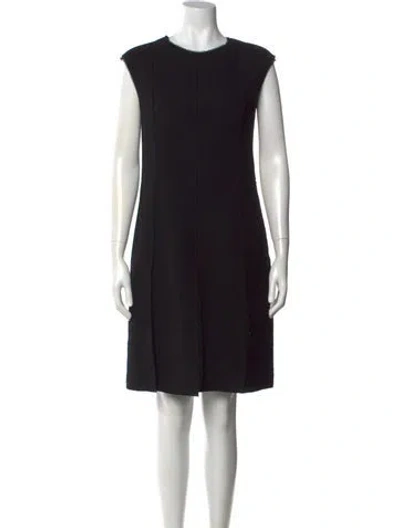 Pre-owned Agnona Wool Knee-length Dress In Black