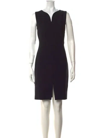 Pre-owned Agnona Wool Knee-length Dress In Black