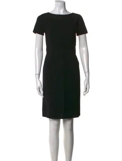 Pre-owned Agnona Wool Knee-length Dress In Black