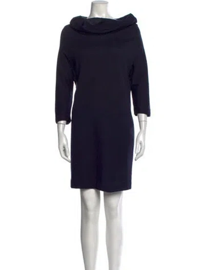 Pre-owned Agnona Wool Knee-length Dress In Black