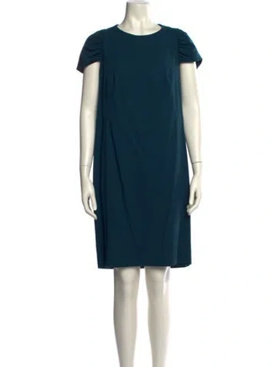 Pre-owned Agnona Wool Knee-length Dress In Blue