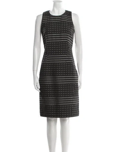 Pre-owned Agnona Wool Knee-length Dress In Gray