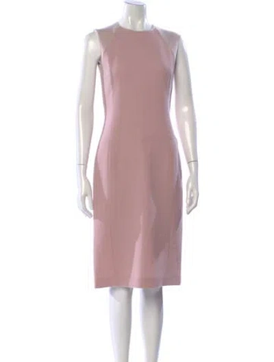 Pre-owned Agnona Wool Knee-length Dress In Pink