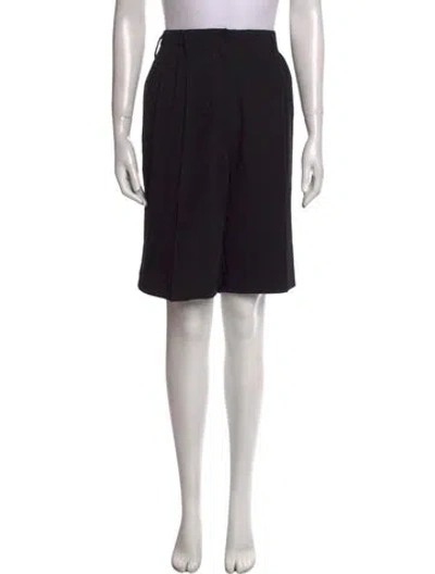 Pre-owned Agnona Wool Knee-length Skirt In Black