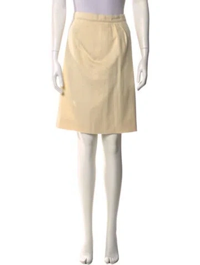 Pre-owned Agnona Wool Knee-length Skirt In Neutral