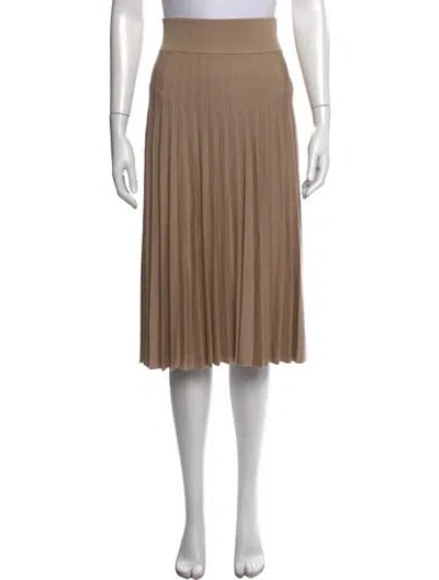 Pre-owned Agnona Wool Midi Length Skirt In Neutrals