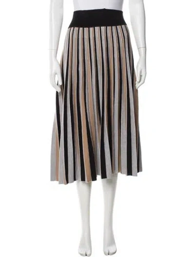 Pre-owned Agnona Wool Midi Length Skirt In White