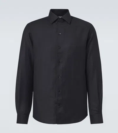 Agnona Wool Shirt In Blue