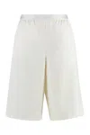 Agnona Wool Shorts In Beige