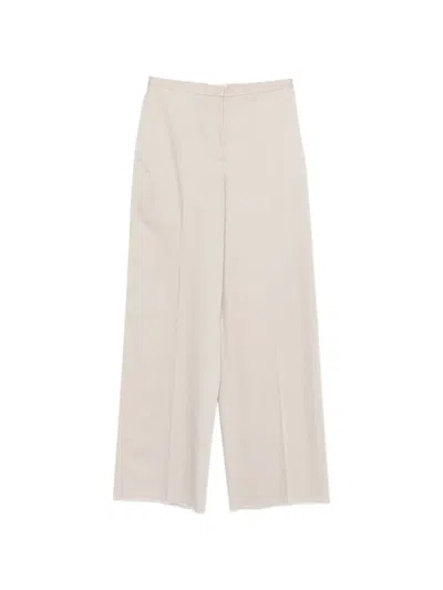 Agnona Zip-fastening Pocket Trousers In Neutral