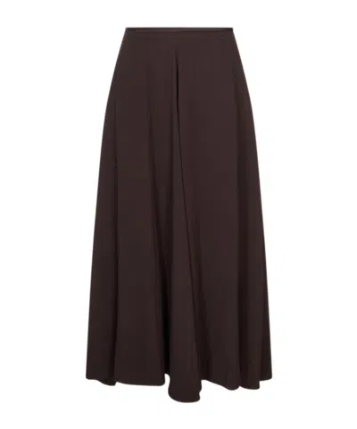 Agnona Zippered Skirt In Black