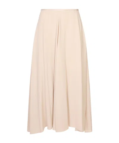 Agnona Zippered Skirt In Neutral