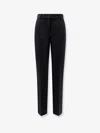 Ago & Filo Virgin Wool Blend Trousers In Black
