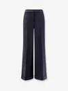Ago & Filo Virgin Wool Blend Trousers In Blue