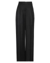 Ago E Filo Woman Pants Black Size 2 Polyester, Virgin Wool, Elastane