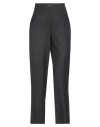 Ago E Filo Woman Pants Black Size 8 Polyester, Wool, Elastane