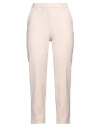 Ago E Filo Woman Pants Cream Size 4 Polyester, Wool, Elastane