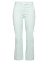 Ago E Filo Woman Pants Light Green Size 10 Cotton, Elastomultiester, Elastane