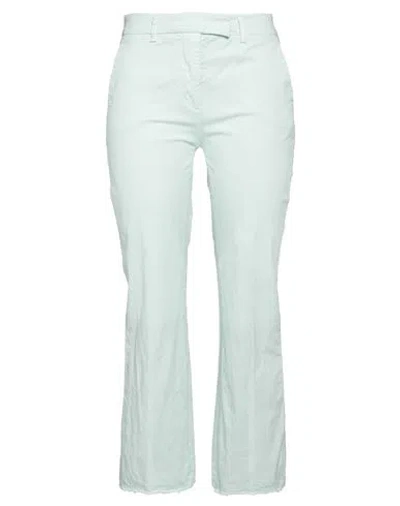 Ago E Filo Woman Pants Light Green Size 10 Cotton, Elastomultiester, Elastane