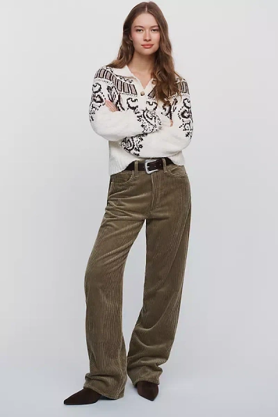 Agolde 100% Cotton Vintage Loose Pants In White