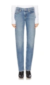 Agolde Low Rise Slim In Blue