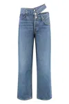 Agolde Straight-leg Jeans Featuring Cut-out Detail