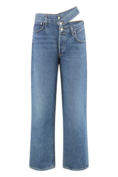 AGOLDE AGOLDE 5-POCKET STRAIGHT-LEG JEANS