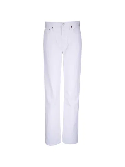 Agolde 롬니 5 포켓 진 In White