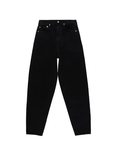 Agolde 80's Belt-loops Jeans In Black