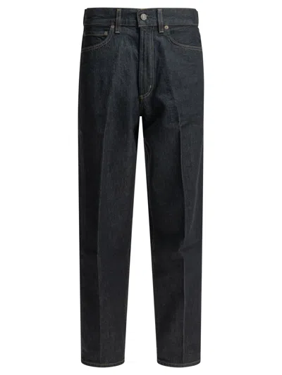 Agolde "80's In Rinse" Straight Leg Jeans In Blue