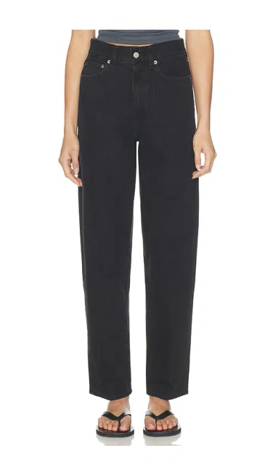 Agolde 80s High Rise Vintage Taper Jean In Black