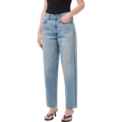 Agolde '80s High Waist Tapered Jeans In Blue