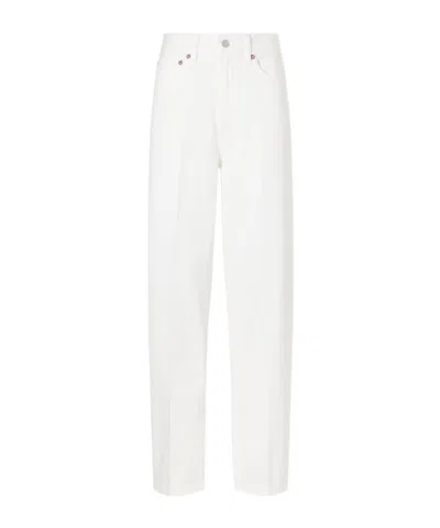 Agolde 80s High-waist Straight-leg Jeans In White