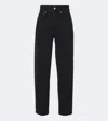 Agolde 80s High-rise Straight-leg Jeans In Black