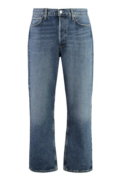 Agolde 90's 5-pocket Straight-leg Jeans In Blue