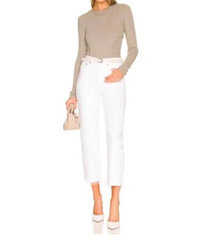 Agolde 90's Crop Jean In Element In White