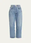 Agolde 90s Pinch Waist High-rise Straight Jeans In Hooked Vint In