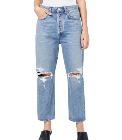 AGOLDE 90'S CROP MID RISE LOOSE FIT JEAN IN SUSPEND