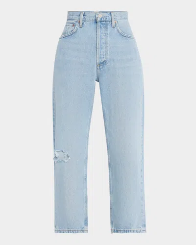 AGOLDE 90'S CROP MID-RISE LOOSE STRAIGHT JEANS