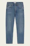Agolde 90's Crop Mid Rise Straight Jeans In Shrine